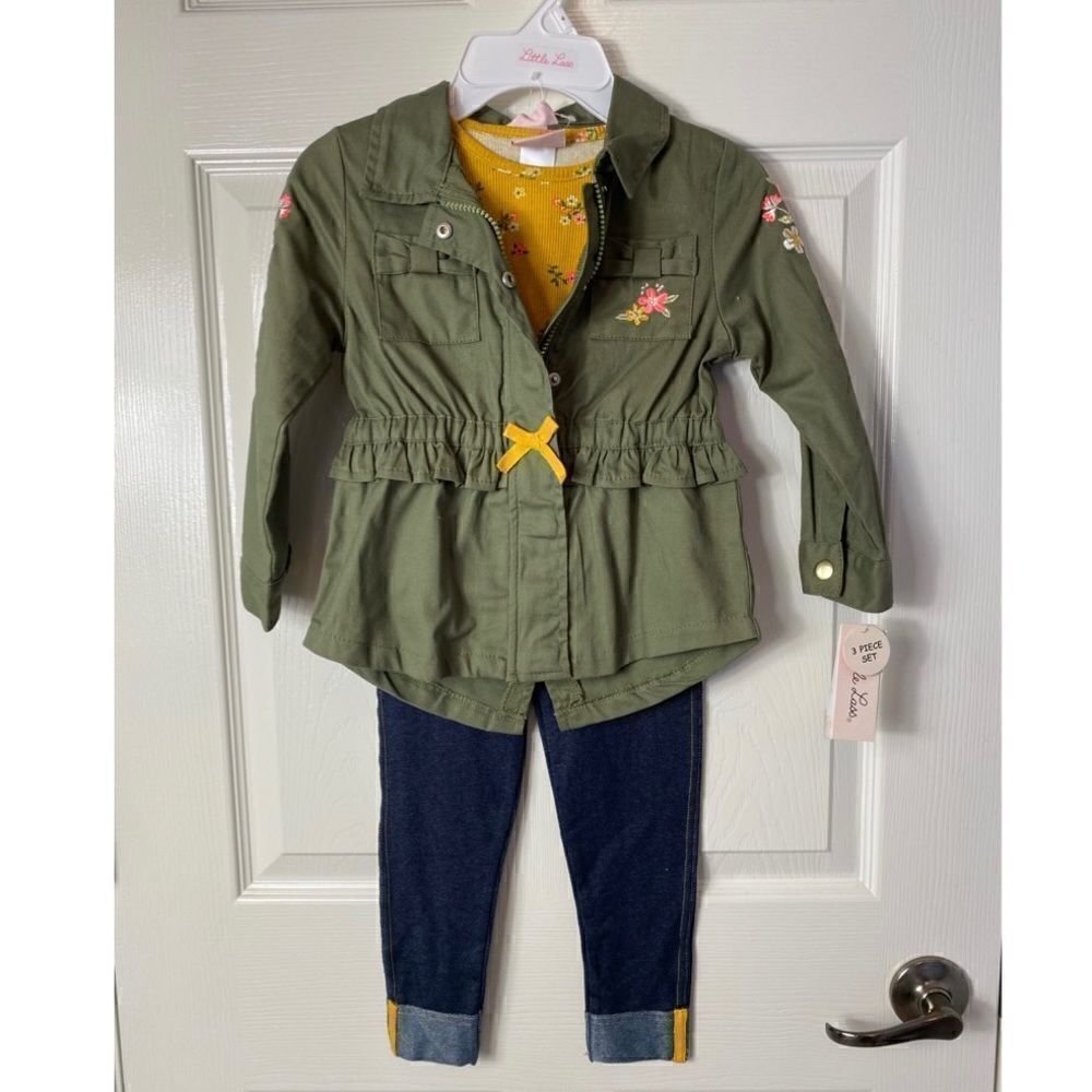 LITTLE LASS Girls Size 4 Pants Set - 3 Piece